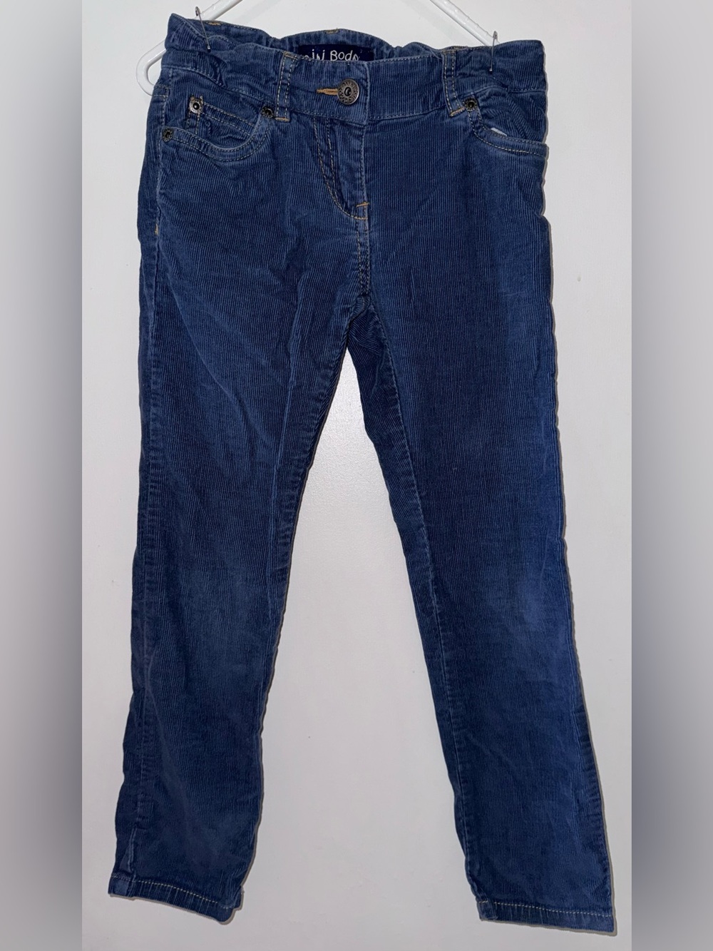Mini Boden Skinny Jeans in Dark Blue Corduroy girls size 7